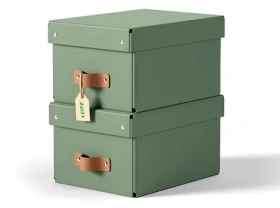 Leitz Puro S šalvějově zelená / Úložný box / karton / 7 l / 2 ks (61470050)