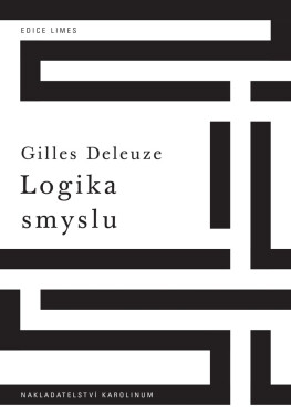 Logika smyslu - Gilles Deleuze