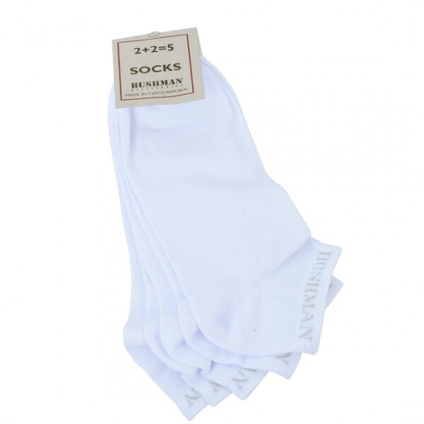 Bushman Pánské a dámské ponožky Flat Set 2,5 bílé 39-42