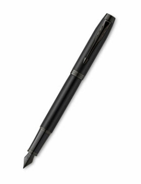 PARKER IM Core Achromatic Black BT hrot M / plnicí pero / barva náplně: modrá (2127742)