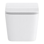 CERANO - WC závěsné Forte, Rimless - bezokrajové splachování + Slim/SoftClose sedátko - bílá lesklá - 51x36 CER-538747