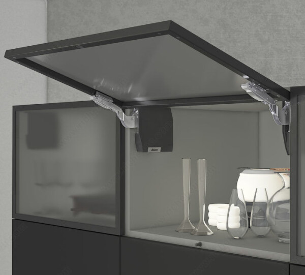 Blum Sada Aventos HK-S ALU mechanismus: silný, krytka: šedá tmavá (BLAHKS_27)