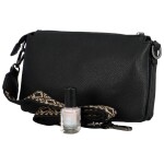 Trendy koženková dámská crossbody kabelka Carisa, černá