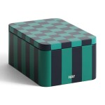 HAY Plechová dóza Tin Small Green/Dark Blue, zelená barva, kov