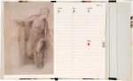 NOTIQUE Magnetic weekly planner Michelangelo 2027 / Týdenní diář / 11 x 16 cm / anglicky
