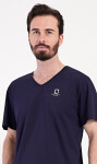 Pánské pyžamo šortky Alfréd tmavě modrá 1XL