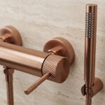 REA - Sprchová hlavice JS-018 BRUSH COPPER REA-07053