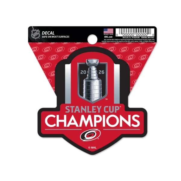 Wincraft Samolepka Carolina Hurricanes NHL 2026 Stanley Cup Champions Multi Decal% 1 ks