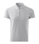 Cotton polokošile pánská světle šedý melír M