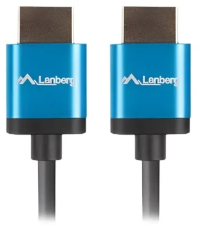Lanberg HDMI kabel 1.8 m černá / Kabel HDMI na HDMI / 4K/60Hz (CA-HDMI-22CU-0018-BK)