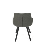 Jídelní židle, šedá, látka vintage, HC-V3066 GREY3