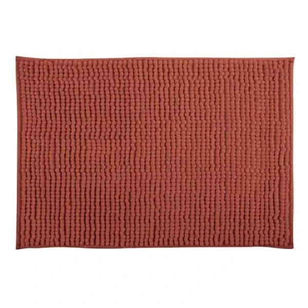 MSV CHENILLE koupelnová předložka 40 x 60 cm terakota / mikrovlákno / protiskluzová