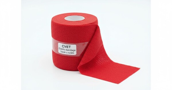Covetrus Obinadlo elastické CVET 10cmx4,5m červené
