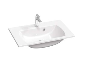 RAVAK - Classic Slim Umyvadlo 70x45 cm, s přepadem, s otvorem pro baterii, bílá XJX01170001
