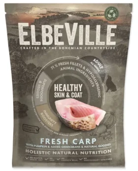 ELBEVILLE Adult Fresh Carp Healthy Skin Coat 100 g / Vzorek granulí pro psy / bez obilovin a lepku (94-12490)