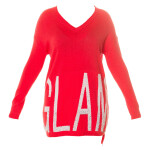 Trendy KouCla oversized v-sweater "GLAM" barva velikost Einheitsgroesse