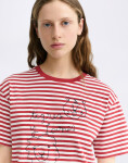 Tričko Thinking MU Tigres y Leones Milly Yarn Dyed Lucia Tee WHITE