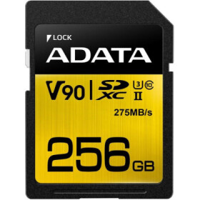 ADATA SDXC karta 256GB Premier One UHS-II U3 Class 10 (R:275/W:155 MB/s) EDF_414535