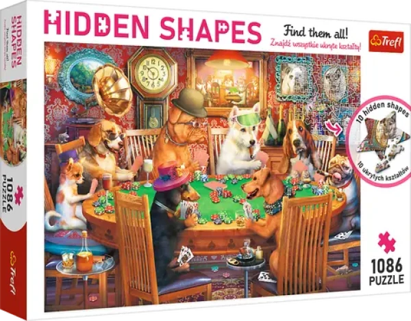 TREFL Puzzle Hidden Shapes: Herní večer