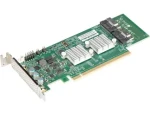 Supermicro AOC-SLG4-4E4T / Řadič / 4x NVMe Gen4 / 2x SFF-8654-8i / PCIe x16 Gen4 LP (AOC-SLG4-4E4T-O)
