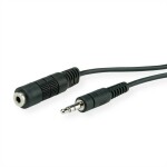 Oehlbach jack audio prodlužovací kabel [1x jack zástrčka 3,5 mm - 1x jack zásuvka 3,5 mm] 5.00 m černá pozlacené kontakty Oehlbac