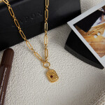 ELENYS Relic Chain – pozlacený náhrdelník 18K žluté zlato Délka: 40+5 cm / max. 45 cm