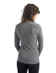 Dámské merino tričko s dlouhým rukávem ICEBREAKER Wmns 200 Oasis LS Crewe, Gritstone Heather velikost: XL