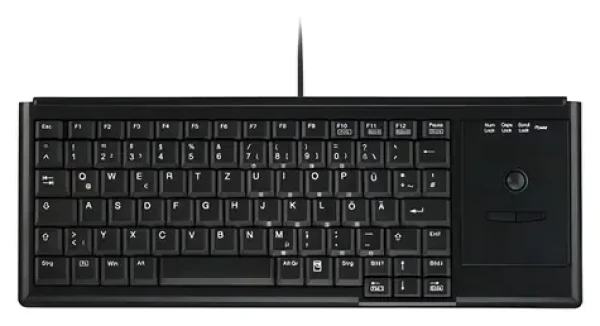 Contour Active Key Industry 4.0 černá / Klávesnice s trackballem / IP68 voděodolná / Drátová USB / QWERTZ DE (AK-4400-TU-B/GE)