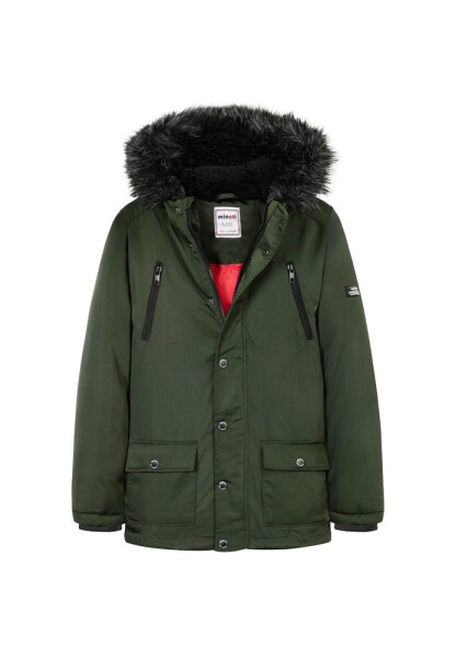 Kabát chlapecký Parka, Minoti, 11COAT 21, khaki - 146/152 | 11/12let