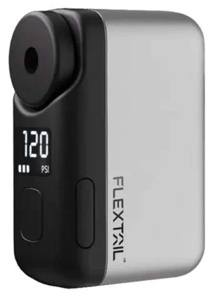 Flextail Tiny Bike Pump Pro šedá / Přenosná cyklistická pumpa / tlak 120 PSI / USB-C (Tiny Bike Pump Pro-G)