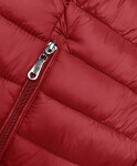 Červená prošívaná dámská bunda se stojáčkem (16M9111-270) odcienie czerwieni