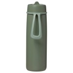 B.box Nerezová termoska na pití s brčkem 690 ml - Olive