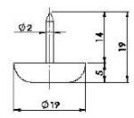 Strong kluzák hřebíkový s teflonem 19x5 (402958)