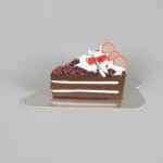 Cake star Podložka pod minidezerty stříbrná trojúhelník 11,8 x 7,8 cm