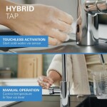 GROHE - QuickFix Start Elektronická dřezová baterie s výsuvnou sprškou, bateriové napájení, chrom 1012430000