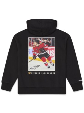 Mitchell & Ness Pánská mikina Chicago Bulls NHL Connor Bedard Chicago Blackhawks Player Photo Hoodie Velikost: M