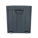 Zahradní úložný box 112x49x54cm, plast, šedá, AZB-G2075 GREY