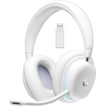 Logitech G735 bílá / Bezdrátová herní sluchátka s mikrofonem / BT / USB (981-001083)