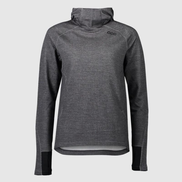 POC x21621111053med1 - W's Merino Hood_Sylvanite Grey Melange m