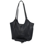 Módní dámská koženková kabelka na rameno Persida, tmavě modrá