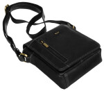 Pánské kabelky [DH] Kožená taška PTN TB 7032 COM BLAC černá jedna velikost