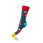 Dárková krabička zábavných crazy ponožek 4 páry CRAZY SOCKS BOX - BELLINDA - modrá 43 - 46