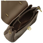 Módní dámská koženková kabelka do ruky Gabris, tmavě béžová