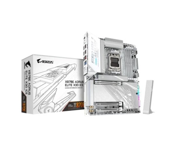 GIGABYTE MB Sc AM5 X870E A PRO X ICE, AMD X870E, 4xDDR5, 2x USB-C, 2xHDMI, ATX EDF_1706315