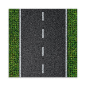 BRIXIES Plus 225.005 Designová podložka na stavění - rovná silnice 25,5 x 25,5 cm