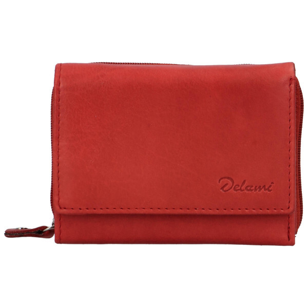 Kožená peněženka Delami Roxy, červená