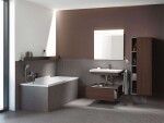 DURAVIT - DuraStyle Skříňka vysoká 140x50x36 cm, levá, lesklá bílá DS1239L2222