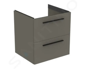 IDEAL STANDARD - i.Life B Umyvadlová skříňka 60x63x51 cm, 2 zásuvky, šedý matný křemen T5270NG