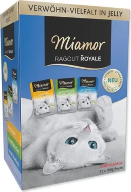 Finnern Miamor Ragout Royale Adult králičí, kuřecí, tuňák / Kapsička pro kočky / v želé / 4x3x100 g (393-74098)