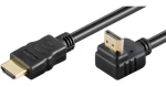 MicroConnect HDMI 2.0 kabel 2m černá (HDM19192V2.0A90) / Kabel / High Speed / 4K 60Hz / M-M (HDM19192V2.0A90)